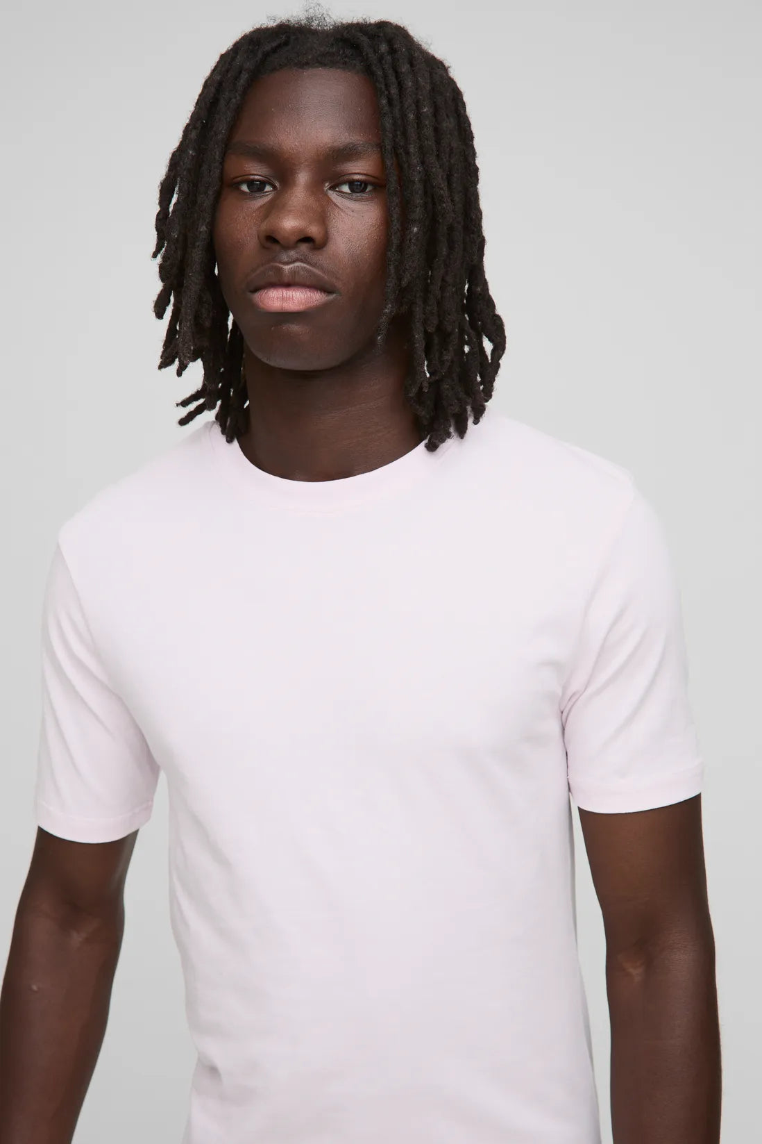 Basic Muscle Fit Crew Neck T-Shirt