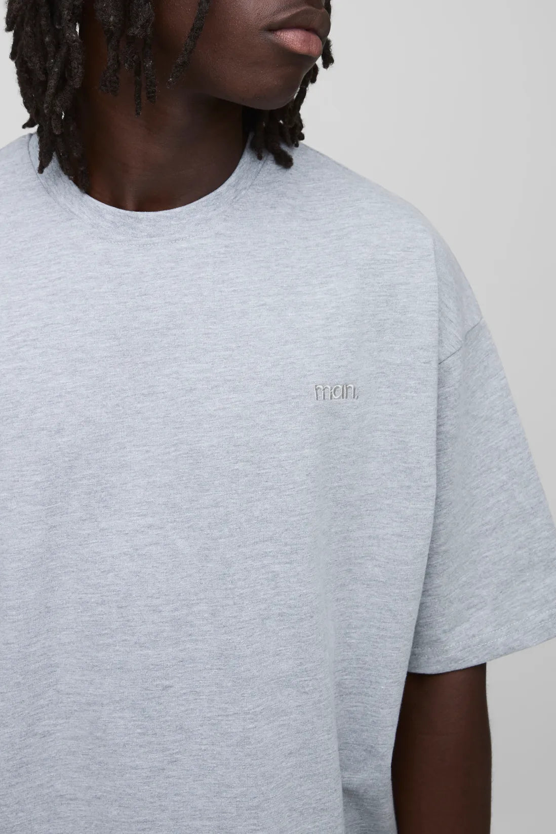 MAN. Oversized Boxy Crew Neck T-shirt