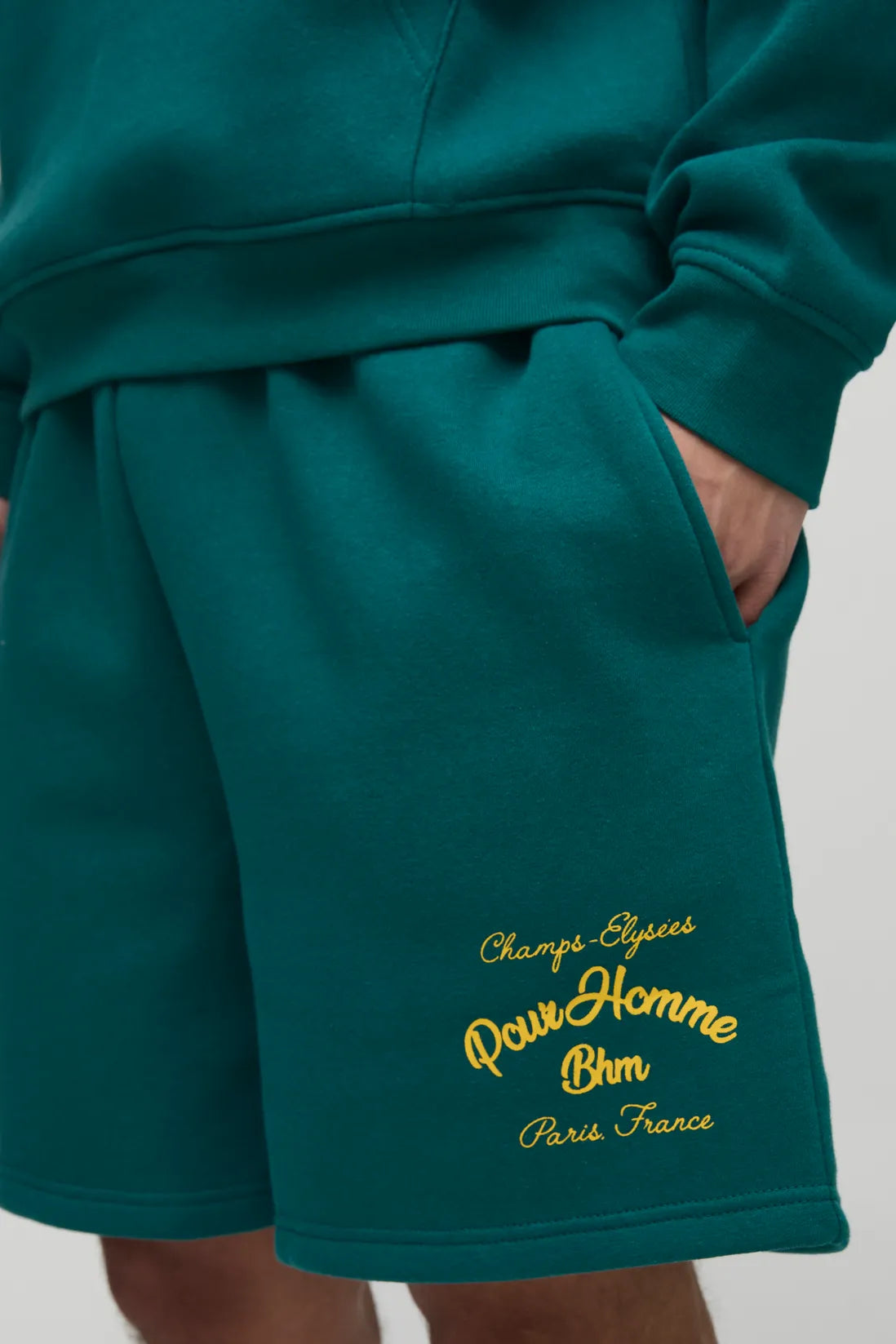 Oversized Embroidered Jersey Shorts