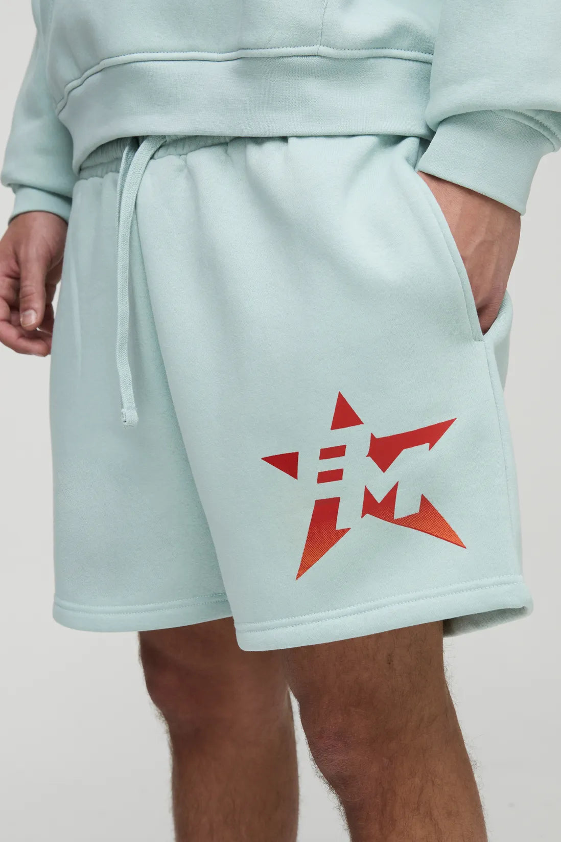 Relaxed Fit Jersey BM Printed Shorts