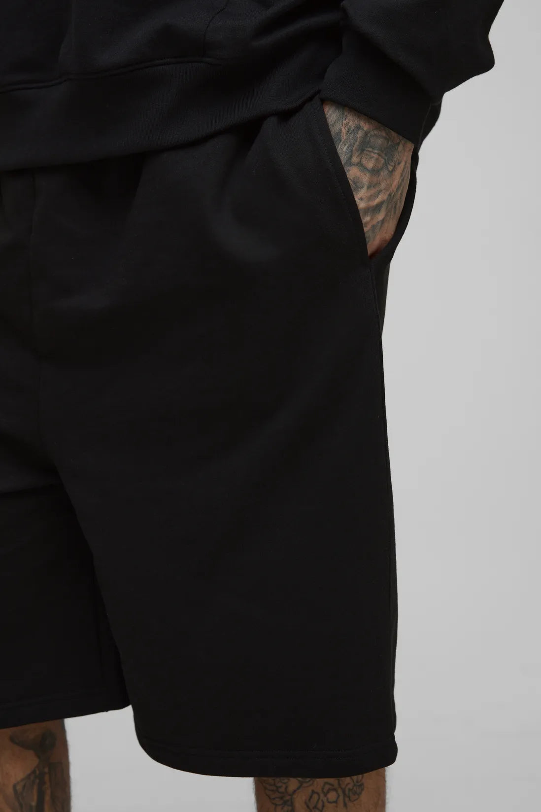 Tall 260GSM Loopback Oversized Drop Crotch Basic Shorts