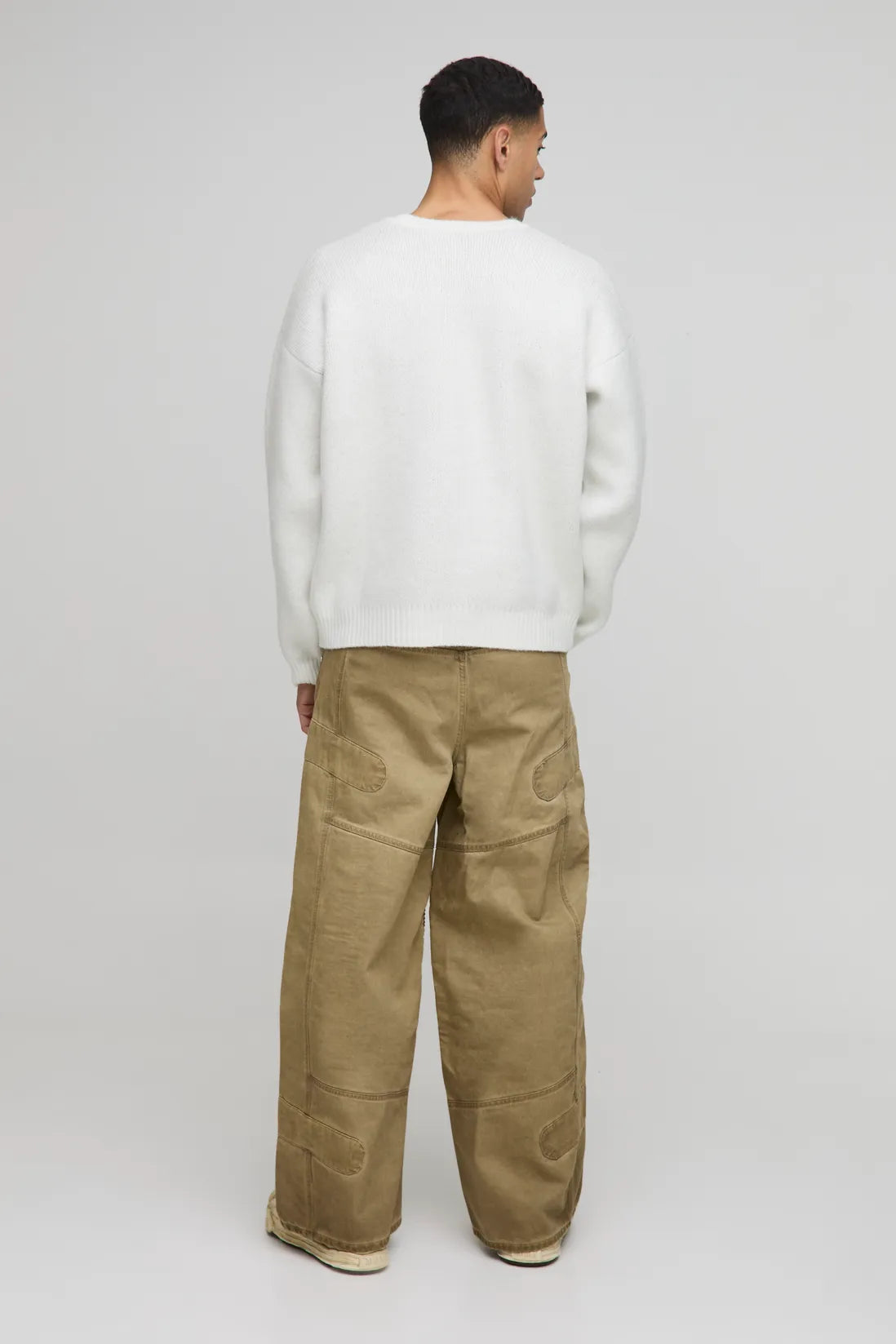 Oil Wash Extreme Baggy Biker Jeans