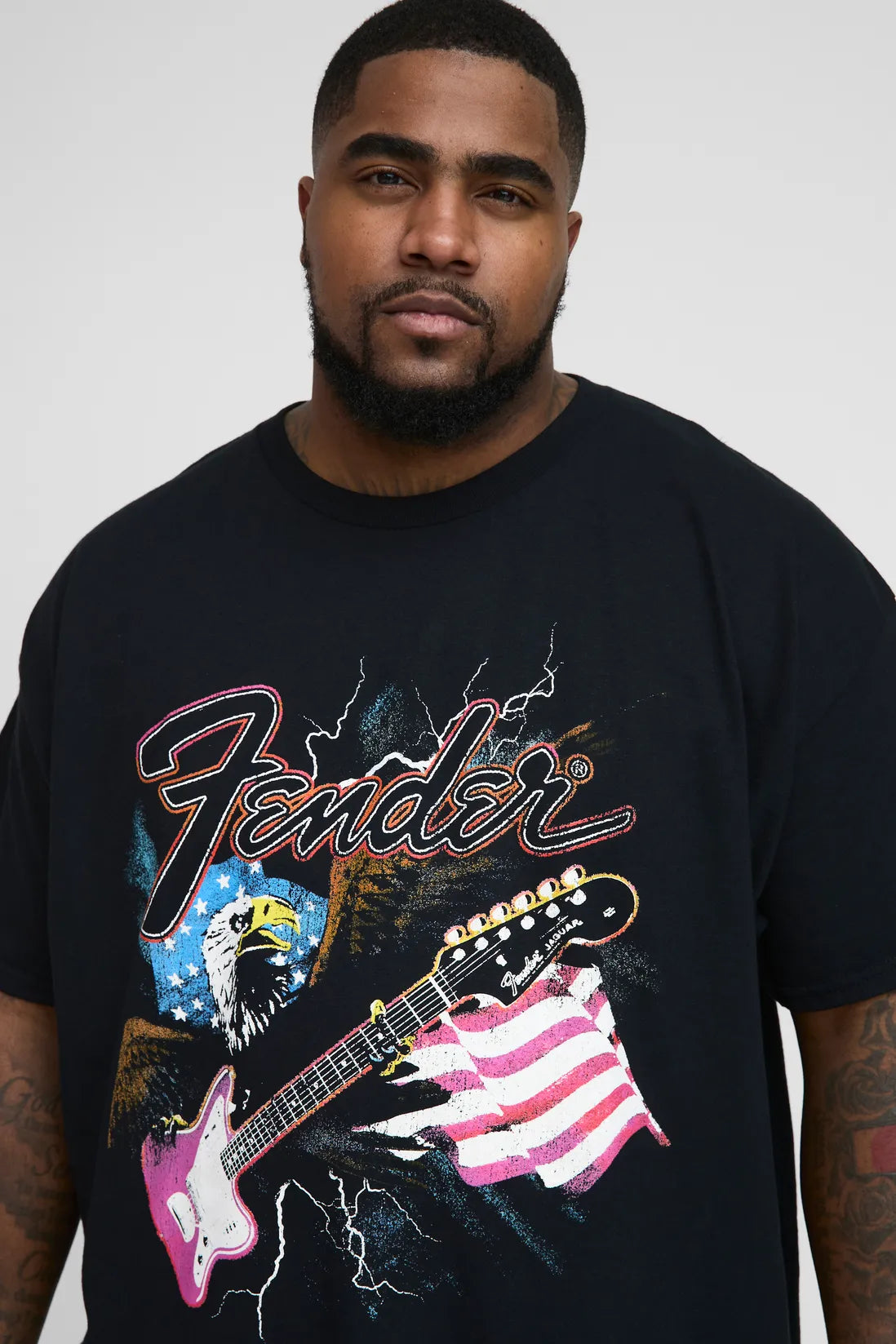 Plus Fender License Print T-Shirt