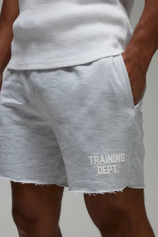 Man Active 5inch Loose Fit Raw Edge Shorts