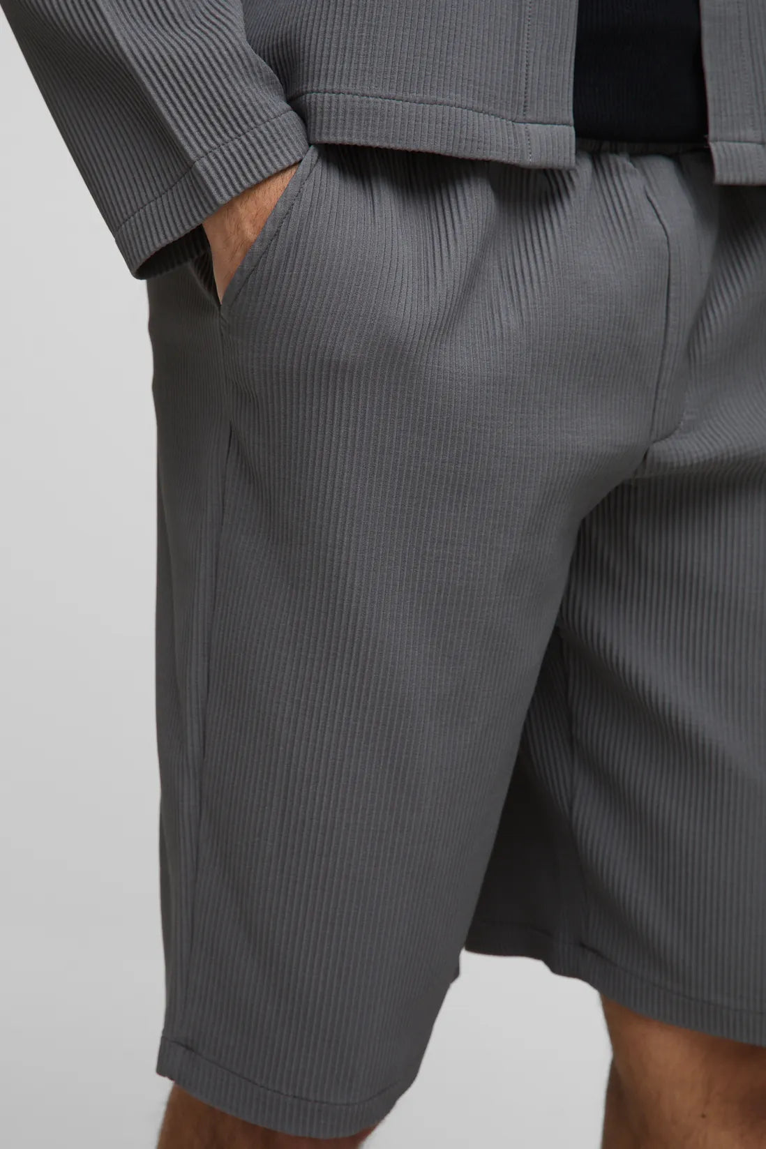 Pleated Elasticated Waist Jort
