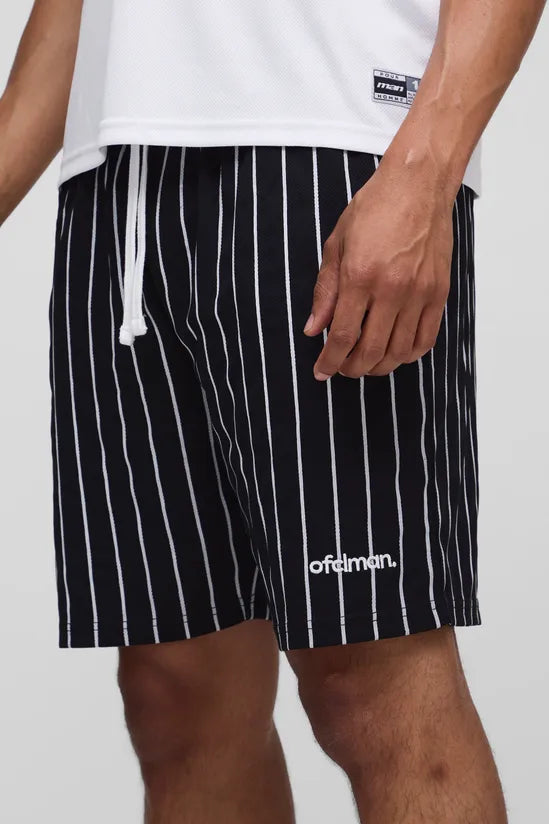 Relaxed Jersey OFCL Embroidered Mesh Shorts