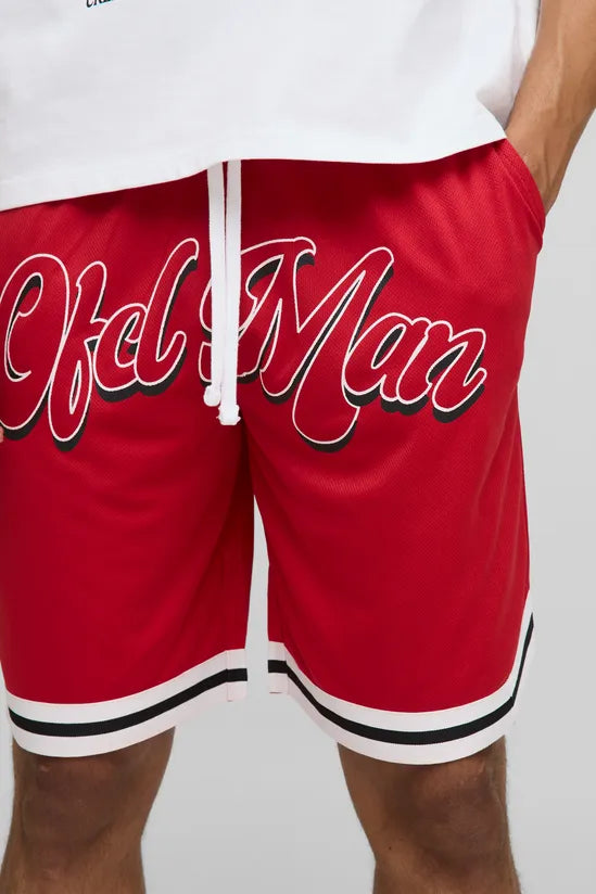 OFCL Man Mesh Basketball Shorts