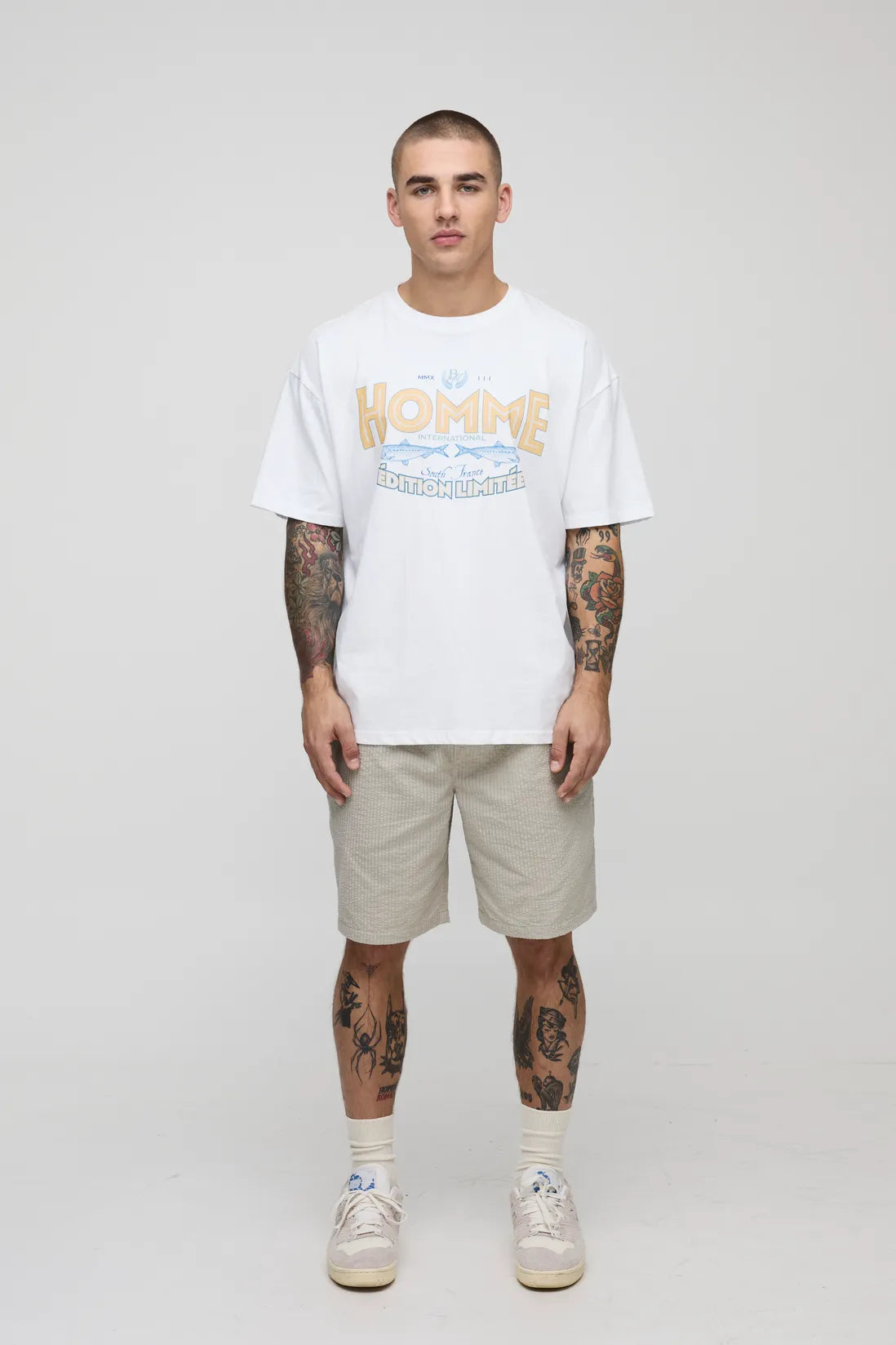 Elasticated Regular Fit Plain Seersucker Shorts