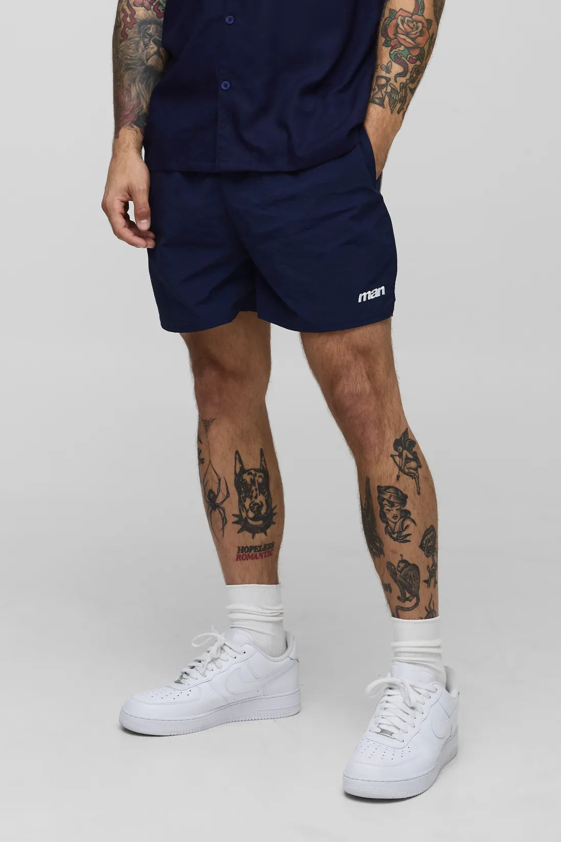 Elasticated Waist Nylon Fighter Shorts