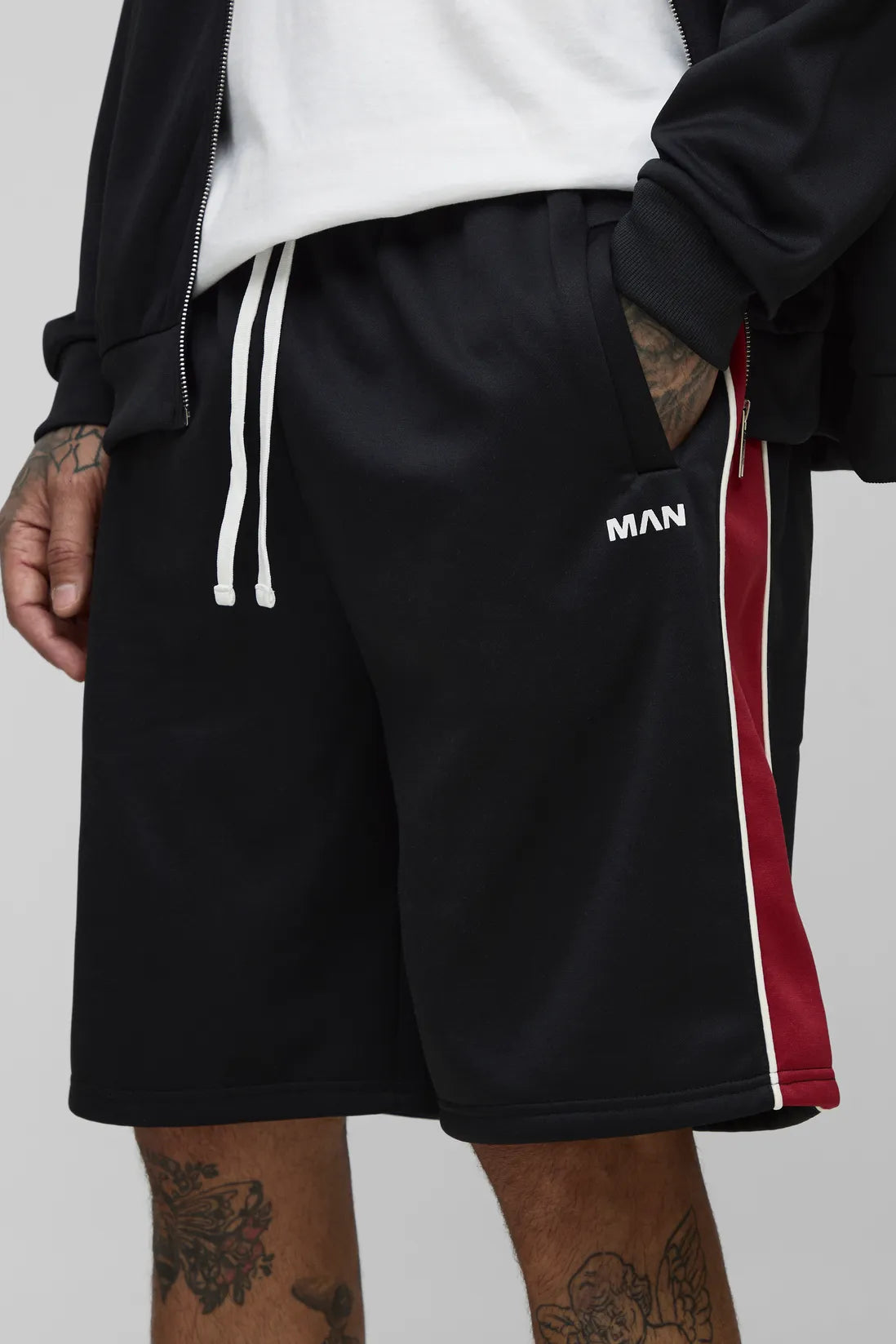 Tall Man Tricot Colour Block Oversized Shorts