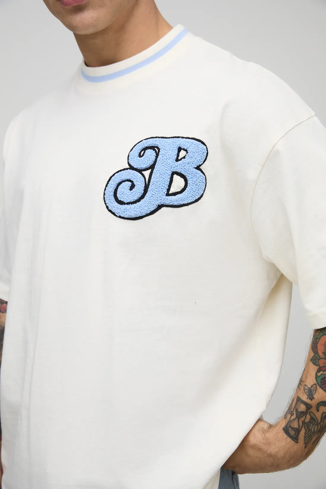 Oversized Varsity Embroidered T-Shirt