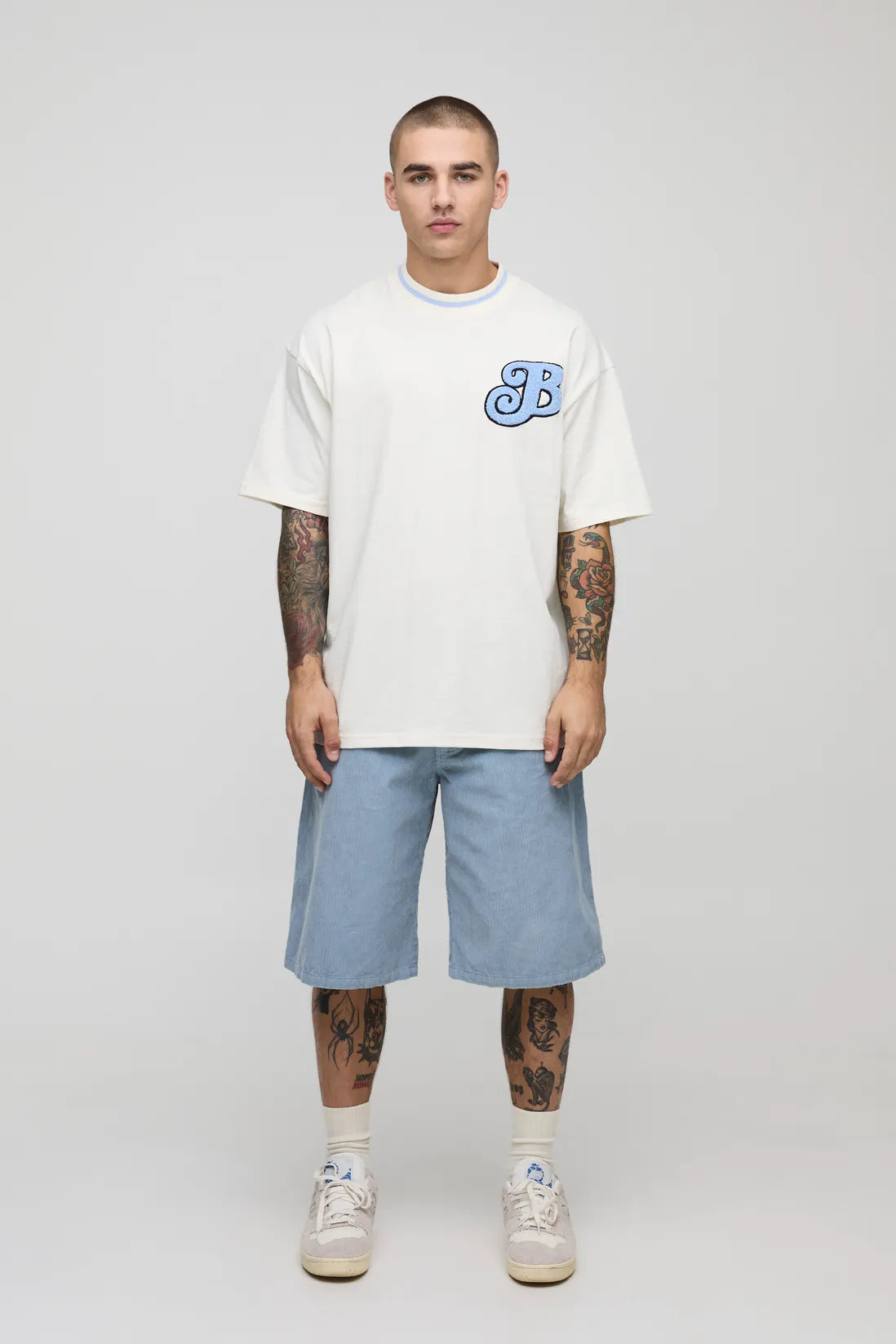 Oversized Varsity Embroidered T-Shirt