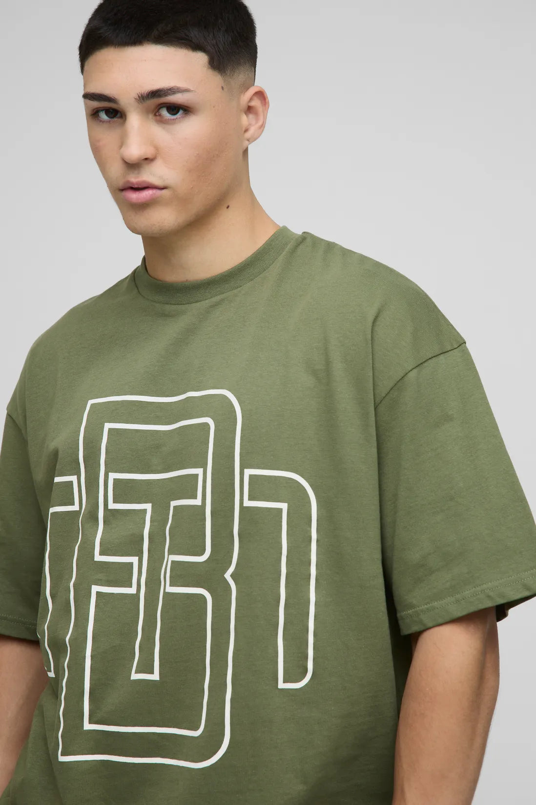 Oversized Boxy BM Drop Shoulder T-Shirt