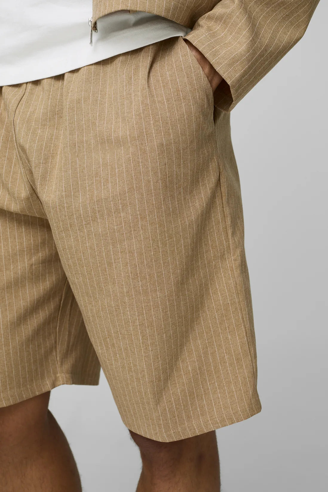 Relaxed Fit Striped Shorts