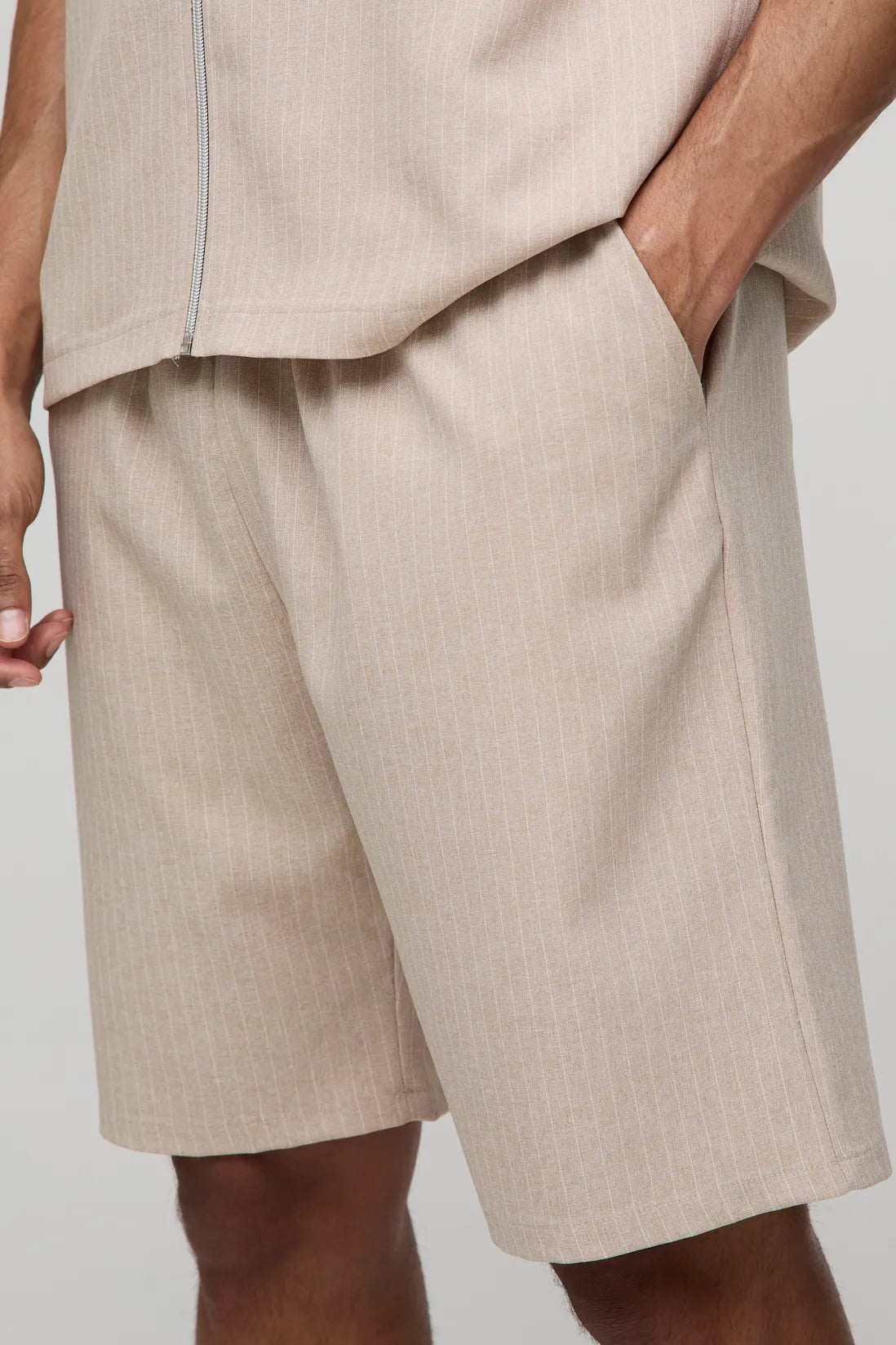 Relaxed Fit Striped Shorts