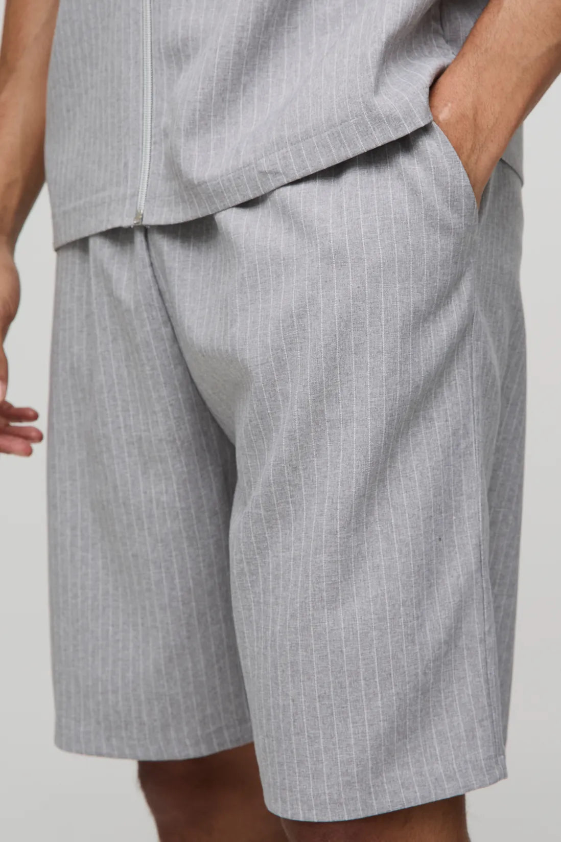 Relaxed Fit Striped Shorts