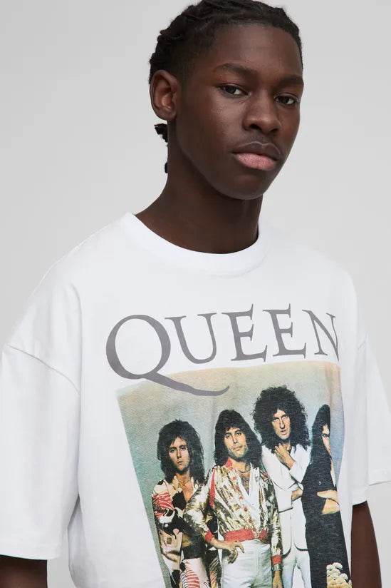 Oversized Queen License Printed T-Shirt