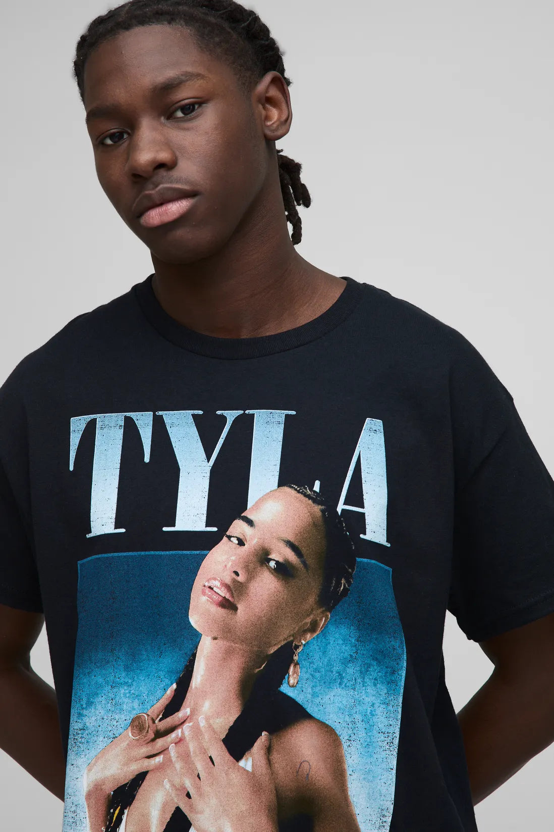 Oversized Tyla License Printed T-Shirt