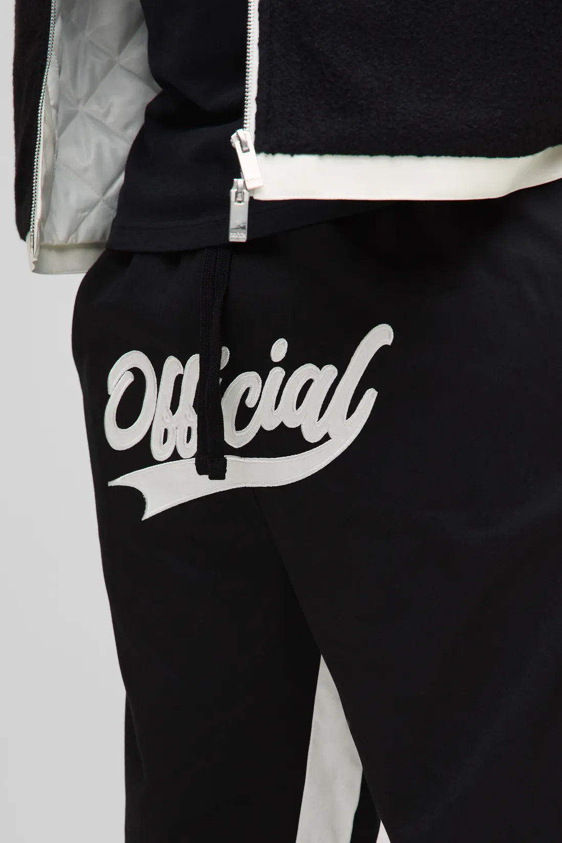 Plus Elasticated Waist Official Applique Gusset Flared Trousers