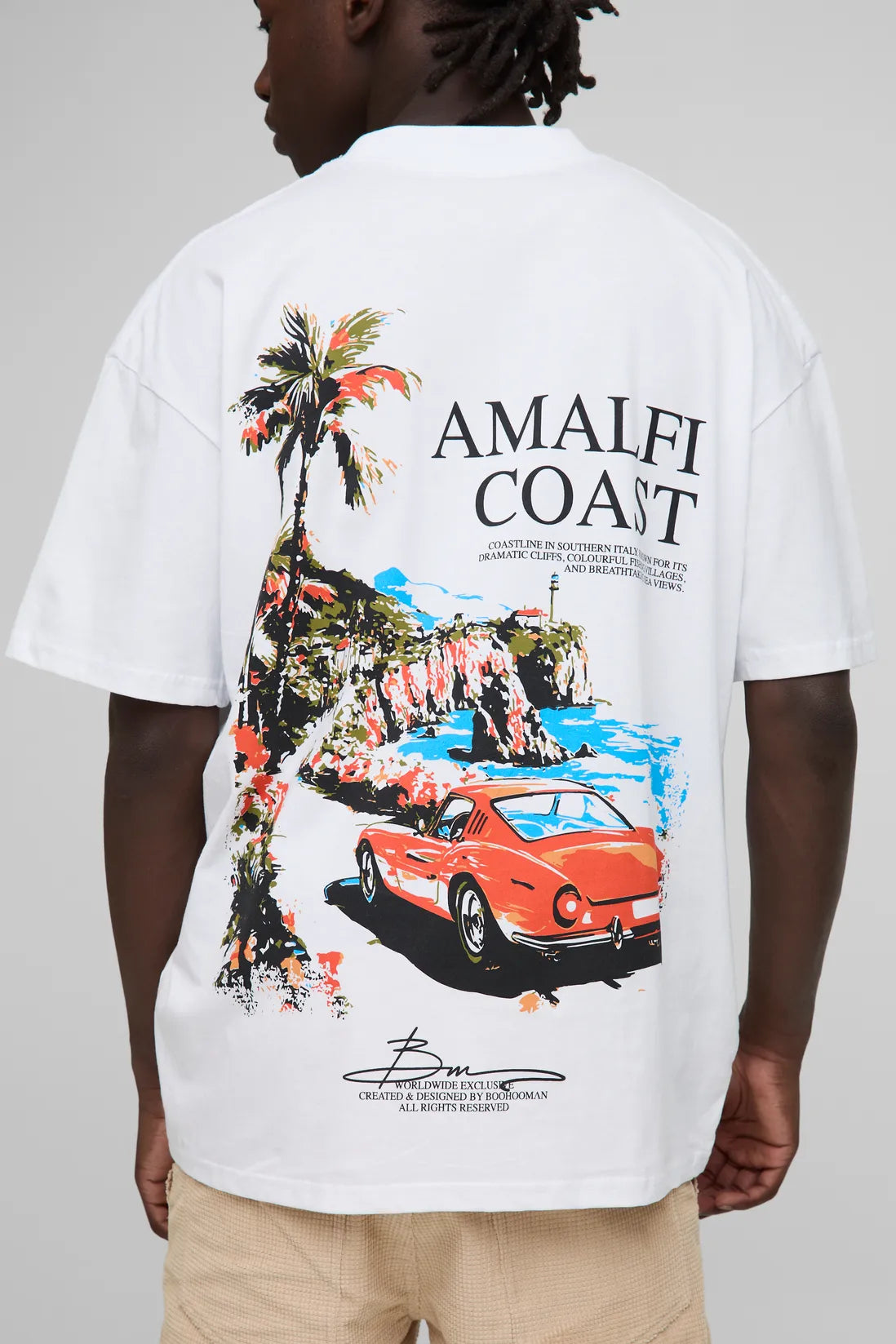 Oversized Bm Signature Amalfi Coast T-Shirt