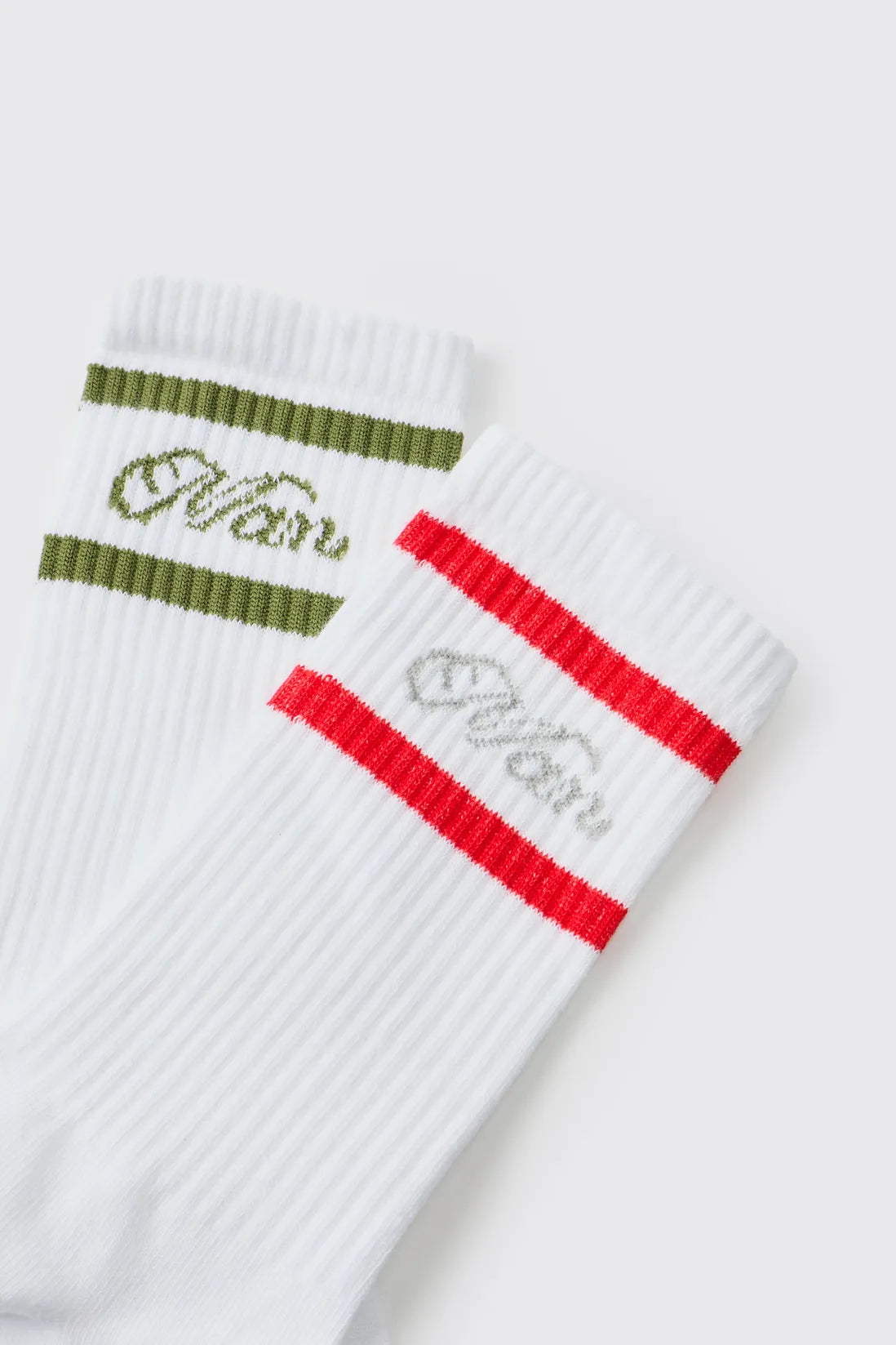 Multi 2 Pack Stripe Man Sport Socks