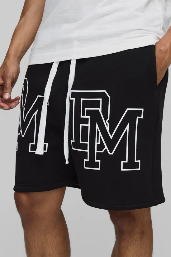 Oversized BM Dropped Crotch Shorts