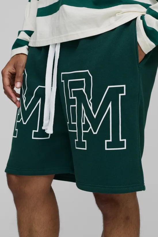 Oversized BM Dropped Crotch Shorts