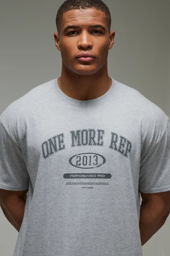 Man Active One More Rep Oversized T-shirt