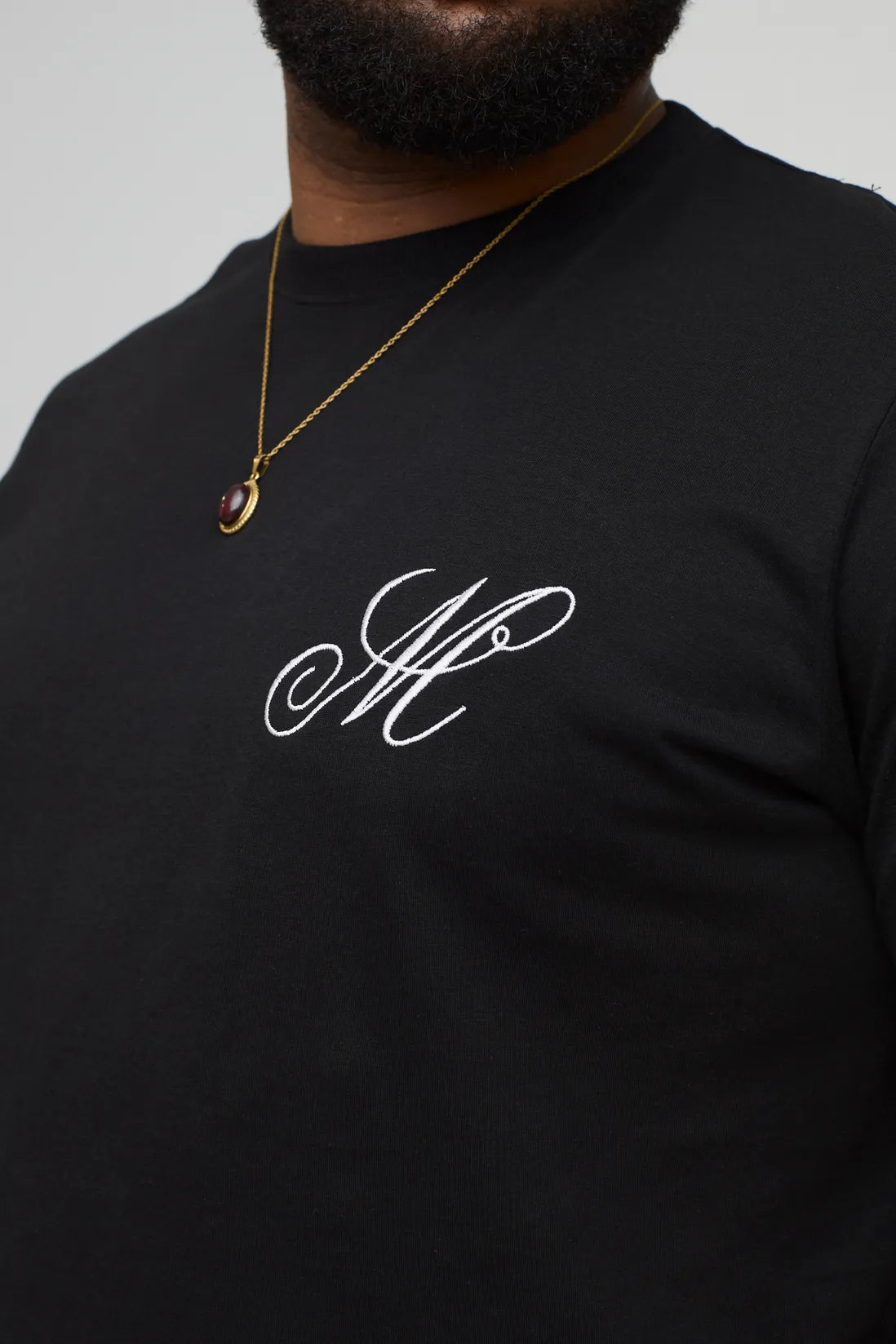 Plus Slim Embroidered M T-Shirt