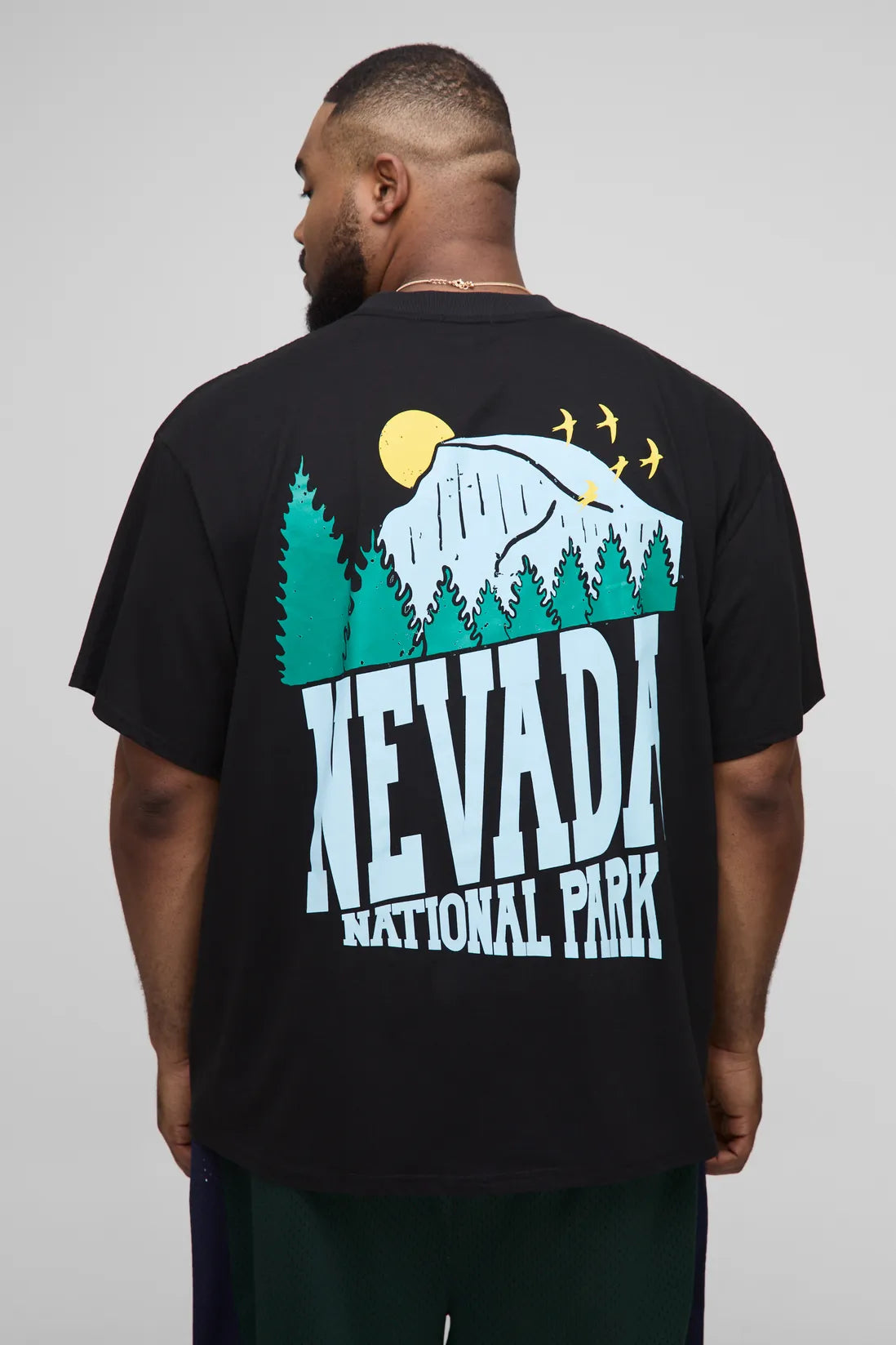 Plus Oversized National Park Print T-Shirt