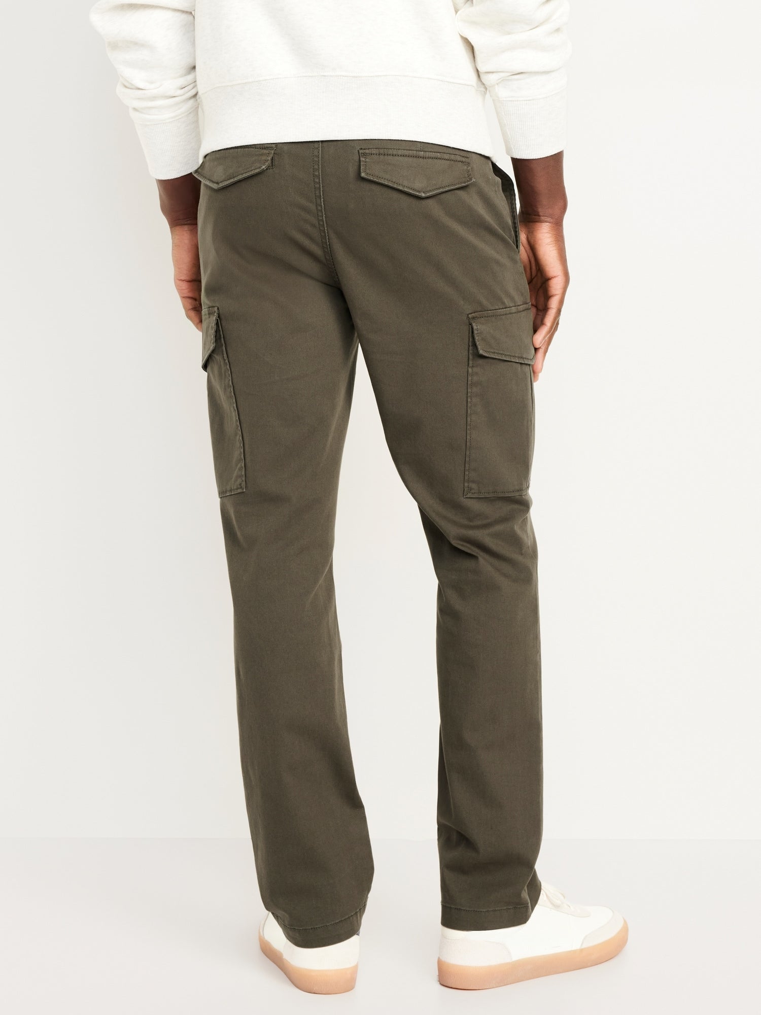 Chinos Straight Refined Tailored Cargo Pants