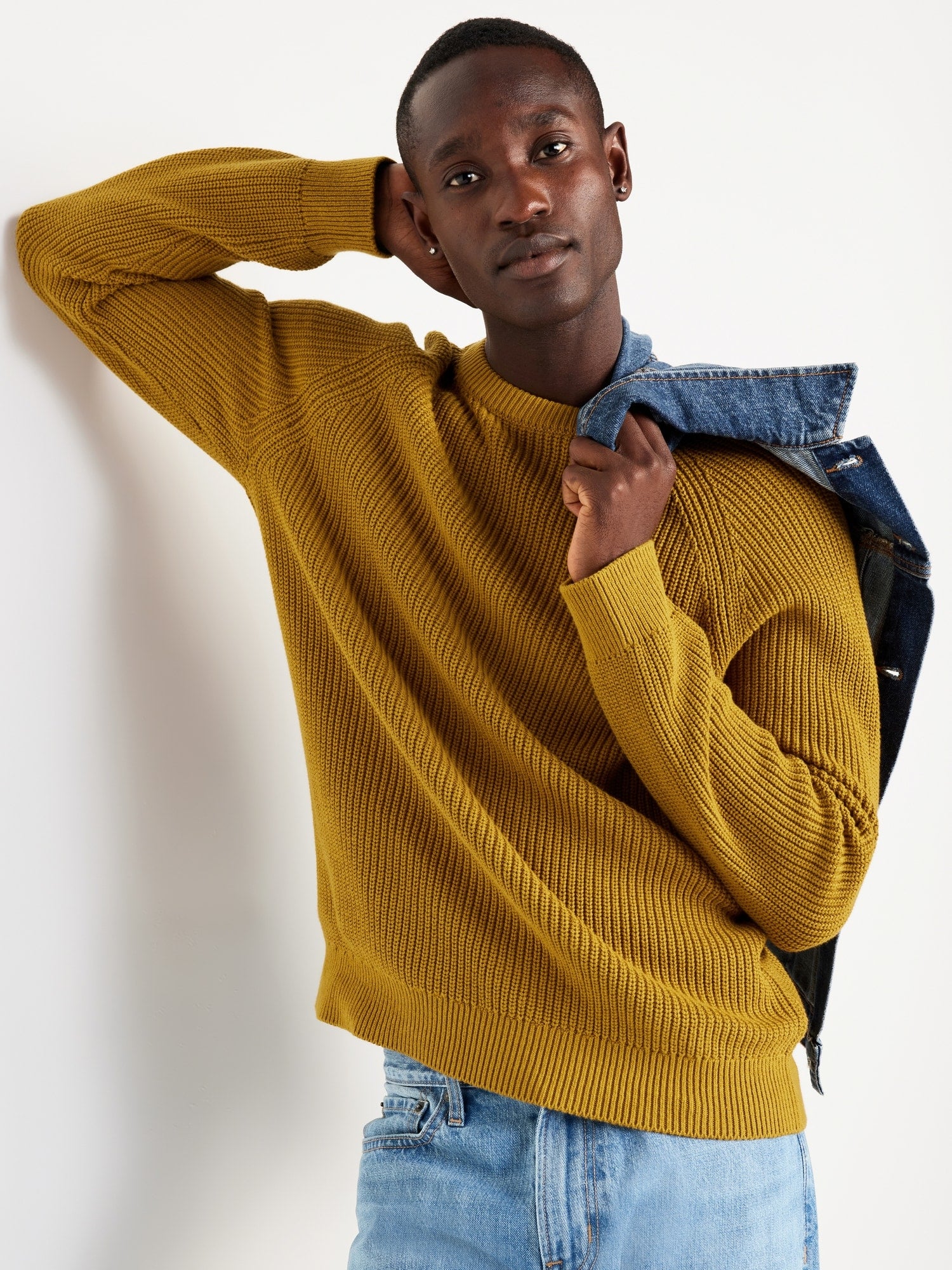 Shaker-Stitch Sweater