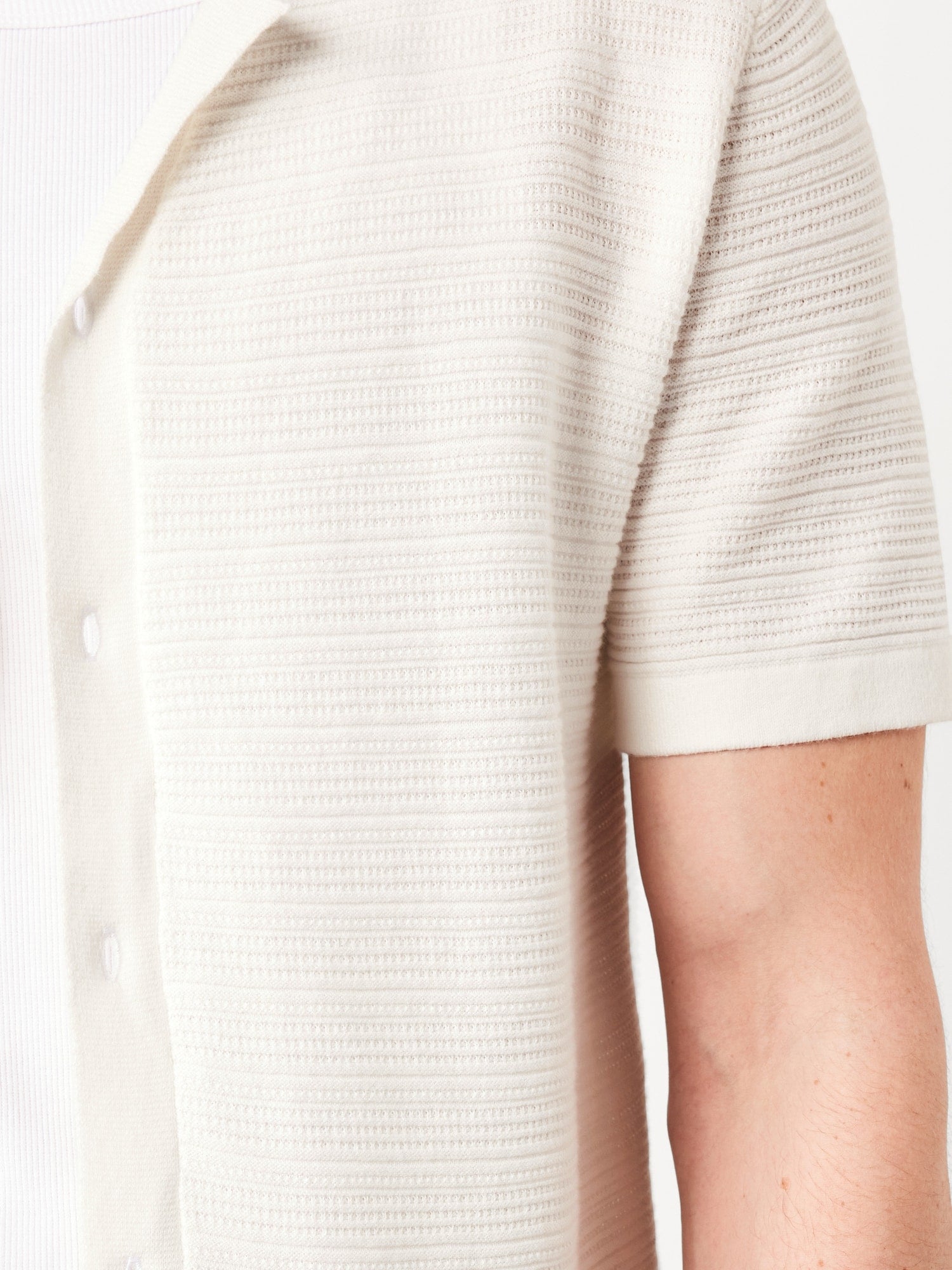 Short-Sleeve Camp Sweater