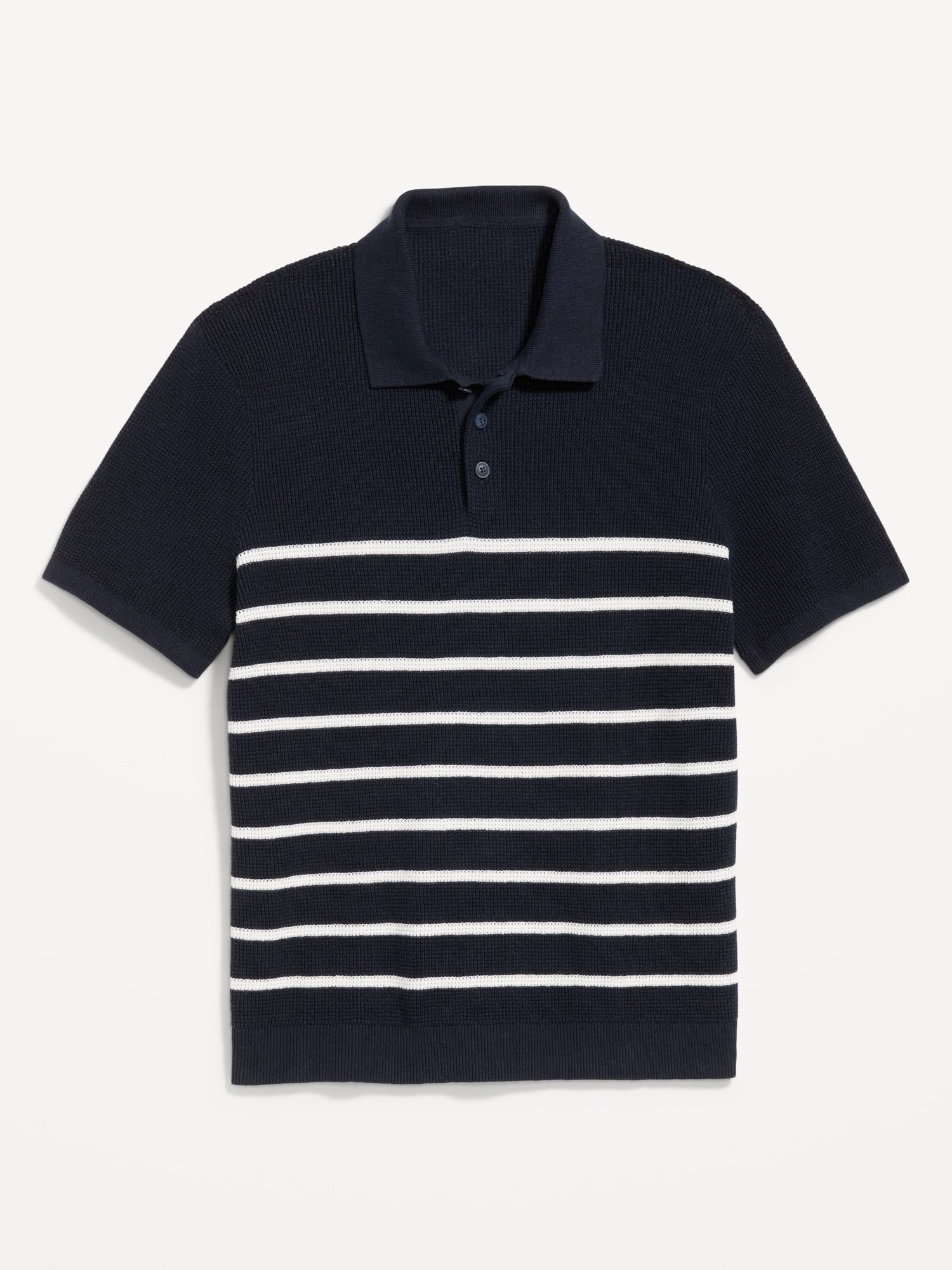 Short-Sleeve Sweater-Knit Polo