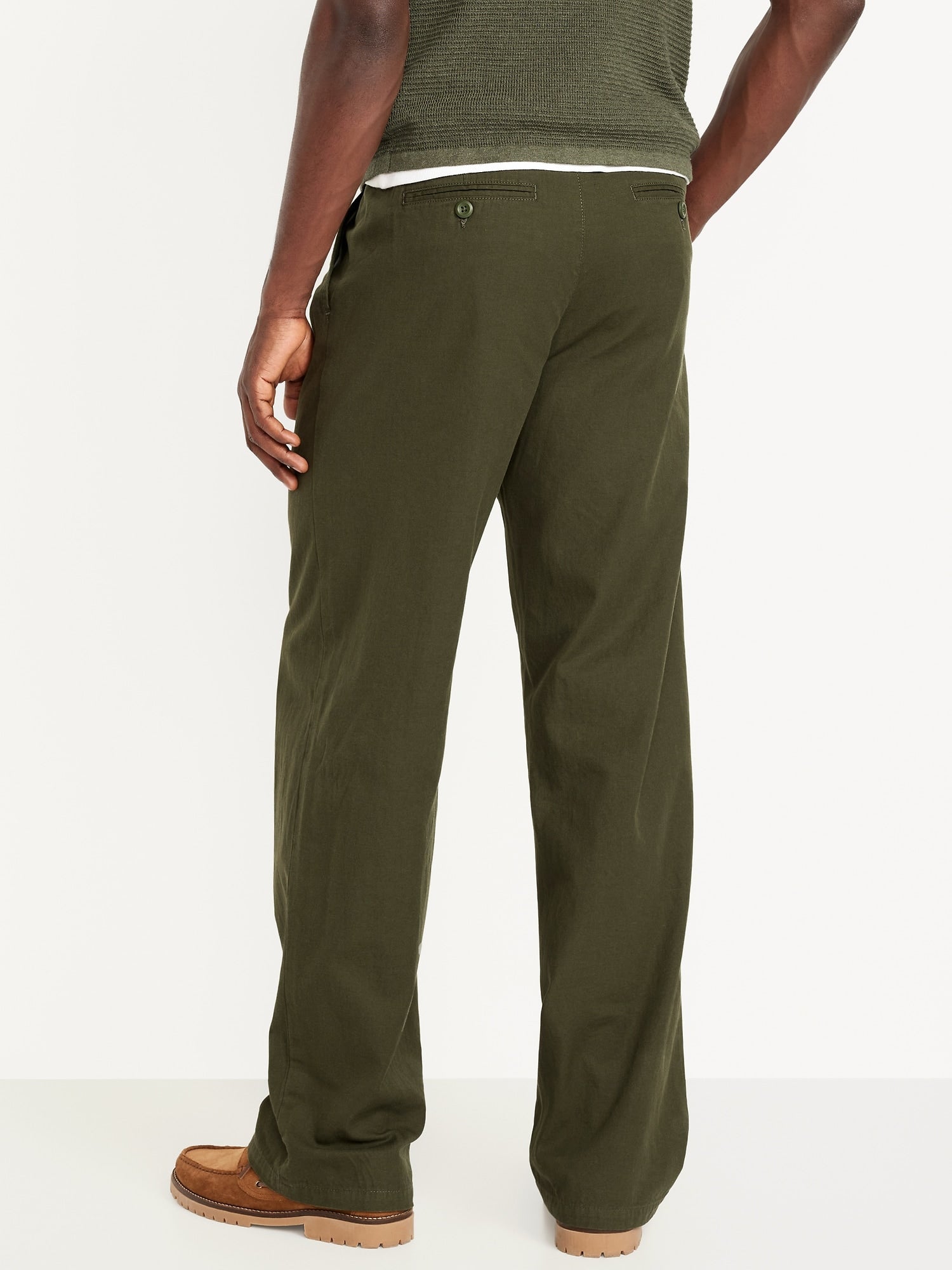 Baggy Pleated Chino Pants