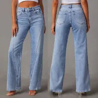 Casual High Waist Loose Jeans
