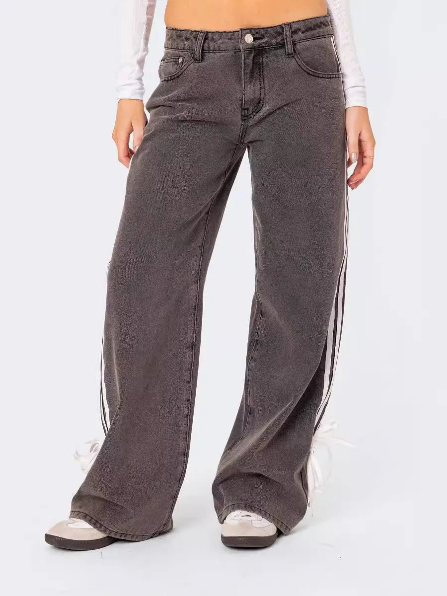 Loose Side Stripe Jeans