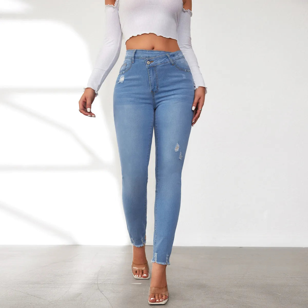Waist Stretch Skinny Jeans