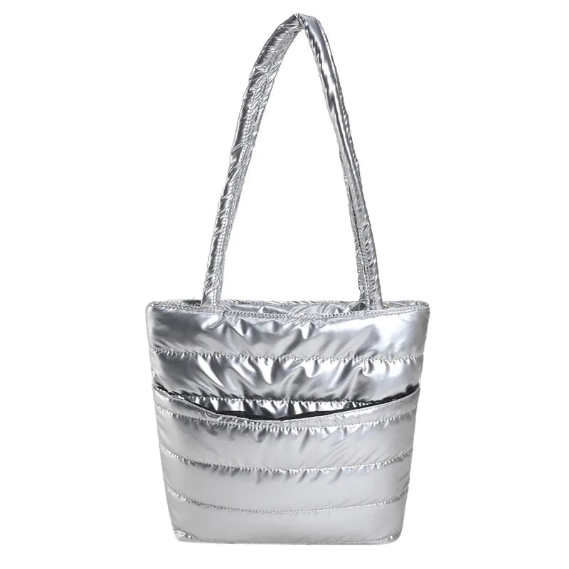 Solid Color Large Capacity Shoulder Bag