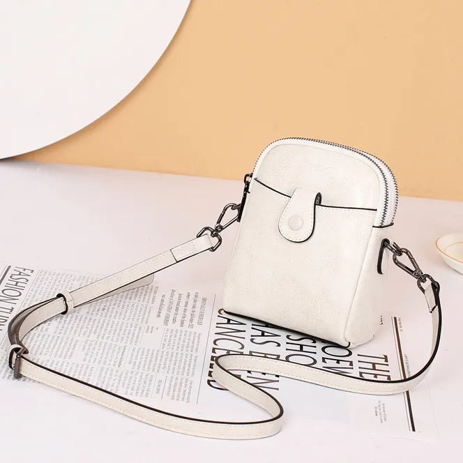 Wholesale Women Retro Genuine Leather Mini Phone Bag Shoulder Bag