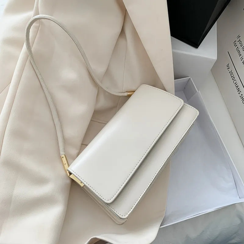 Solid Color Shoulder Underarm Bag