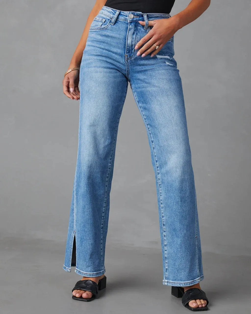 Split Loose Jeans