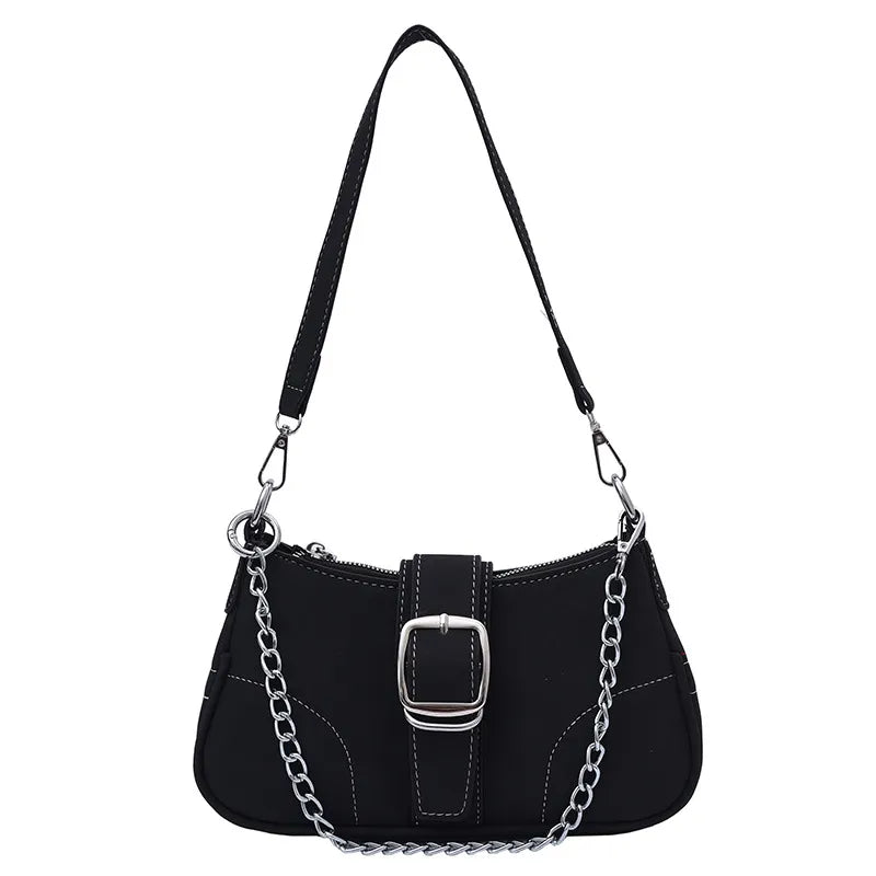 Women Fashion Solid Color Foreign Style Shoulder Bag