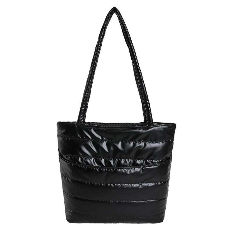 Solid Color Large Capacity Shoulder Bag