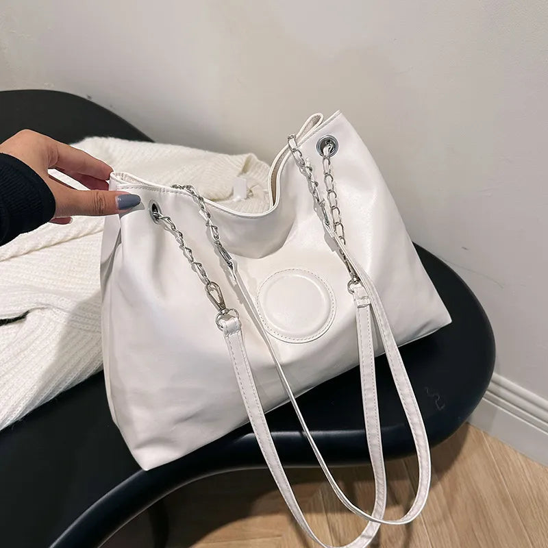 Large Capacity PU Shoulder Bag
