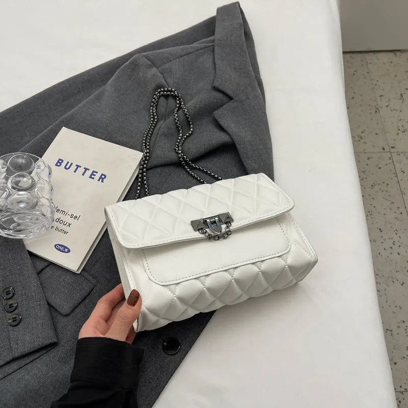Women Rhombus Square Chain Shoulder Bag