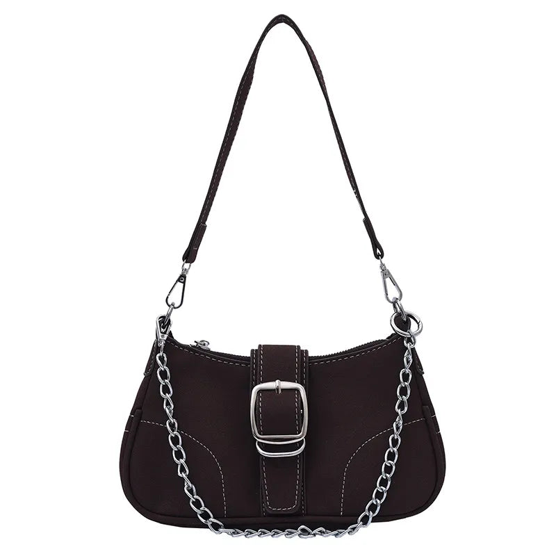 Women Fashion Solid Color Foreign Style Shoulder Bag