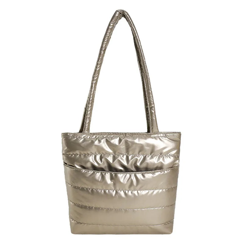 Solid Color Large Capacity Shoulder Bag