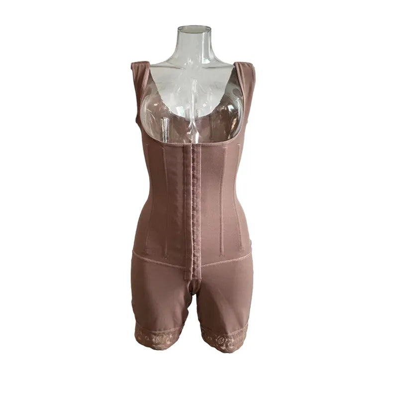 Women Fashion Solid Color Tight Hip-Lifting Shaping Rompers