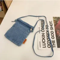 Wholesale Women Fashion Minimalist Mini Denim Crossbody Bag
